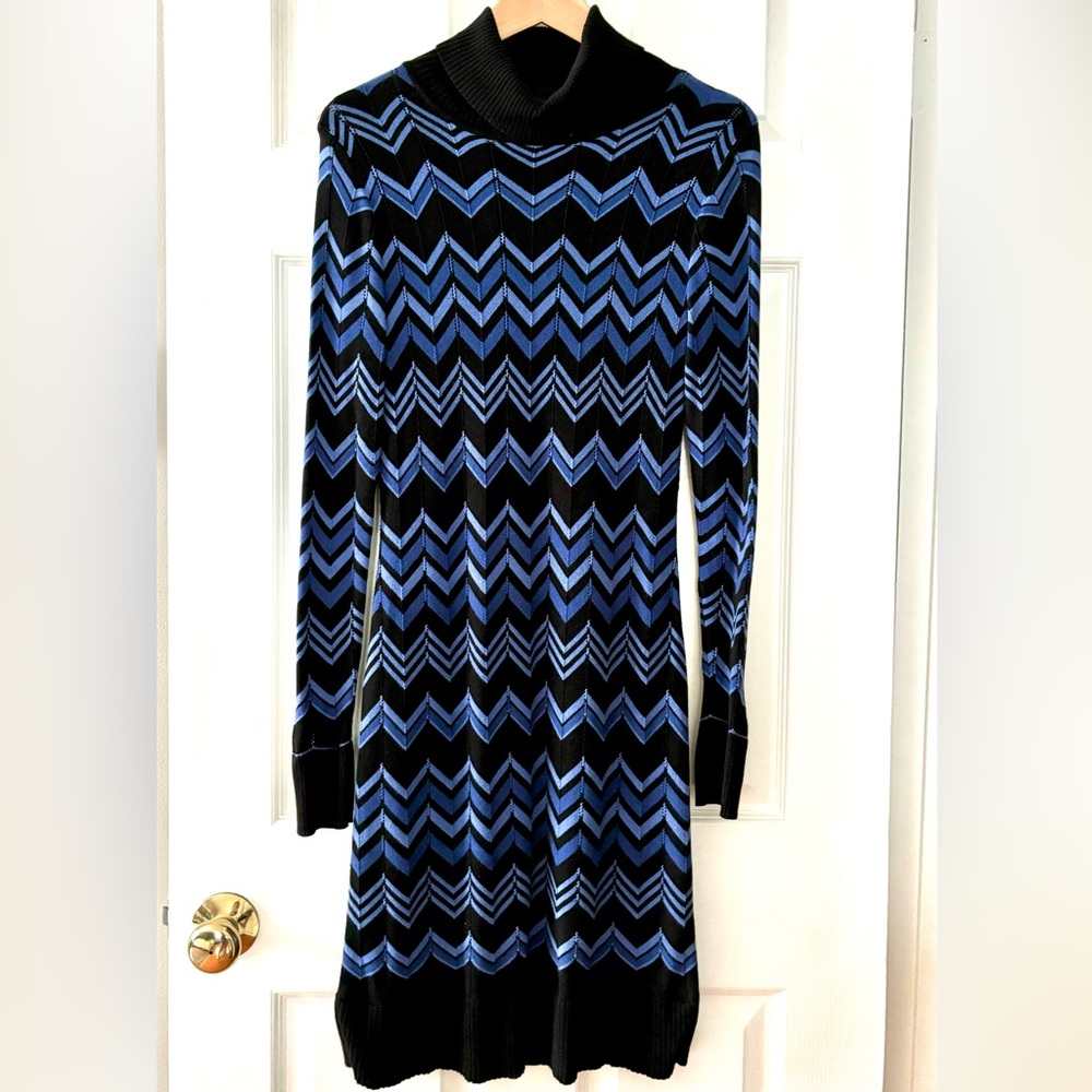 Retro Knit Dress, Purple & Black by INC. S/M.